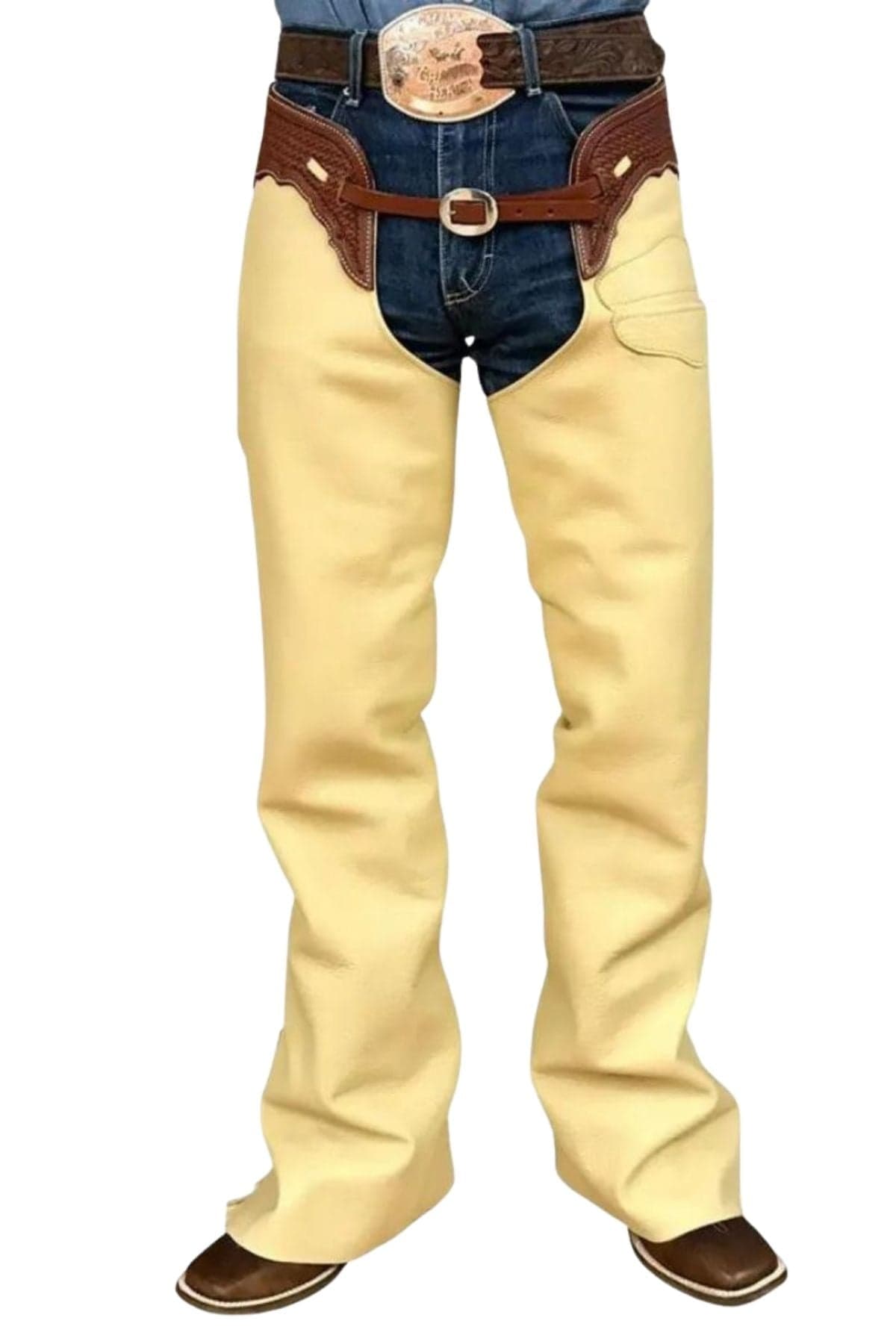 Armand Mocha Brown Mens Western Chaps