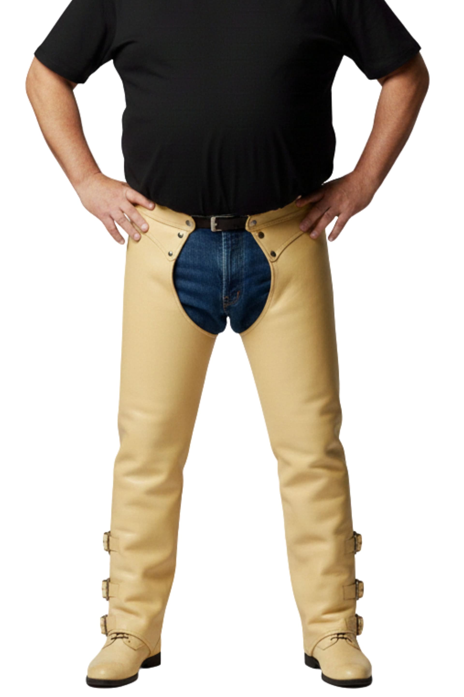 Big and Tall Leather Riding Chaps for Curvy Riders