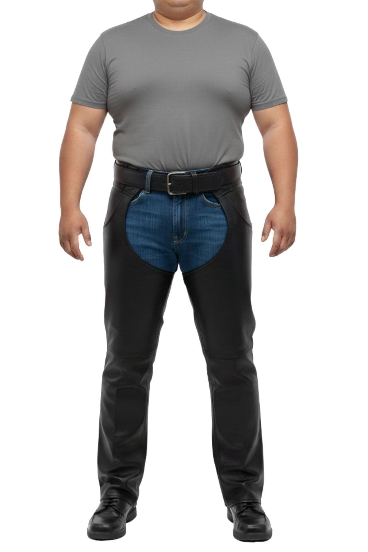 Big & Tall Leather Motorcycle Chaps