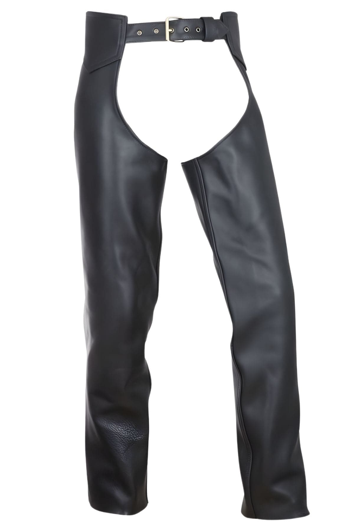 Bold Back Biker Buttless Leather Chaps