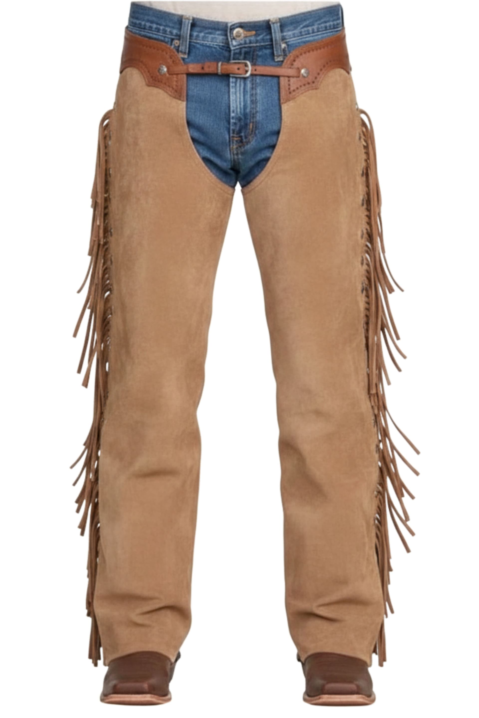 Cowhand Pro Utility Leather Chaps for Ranch