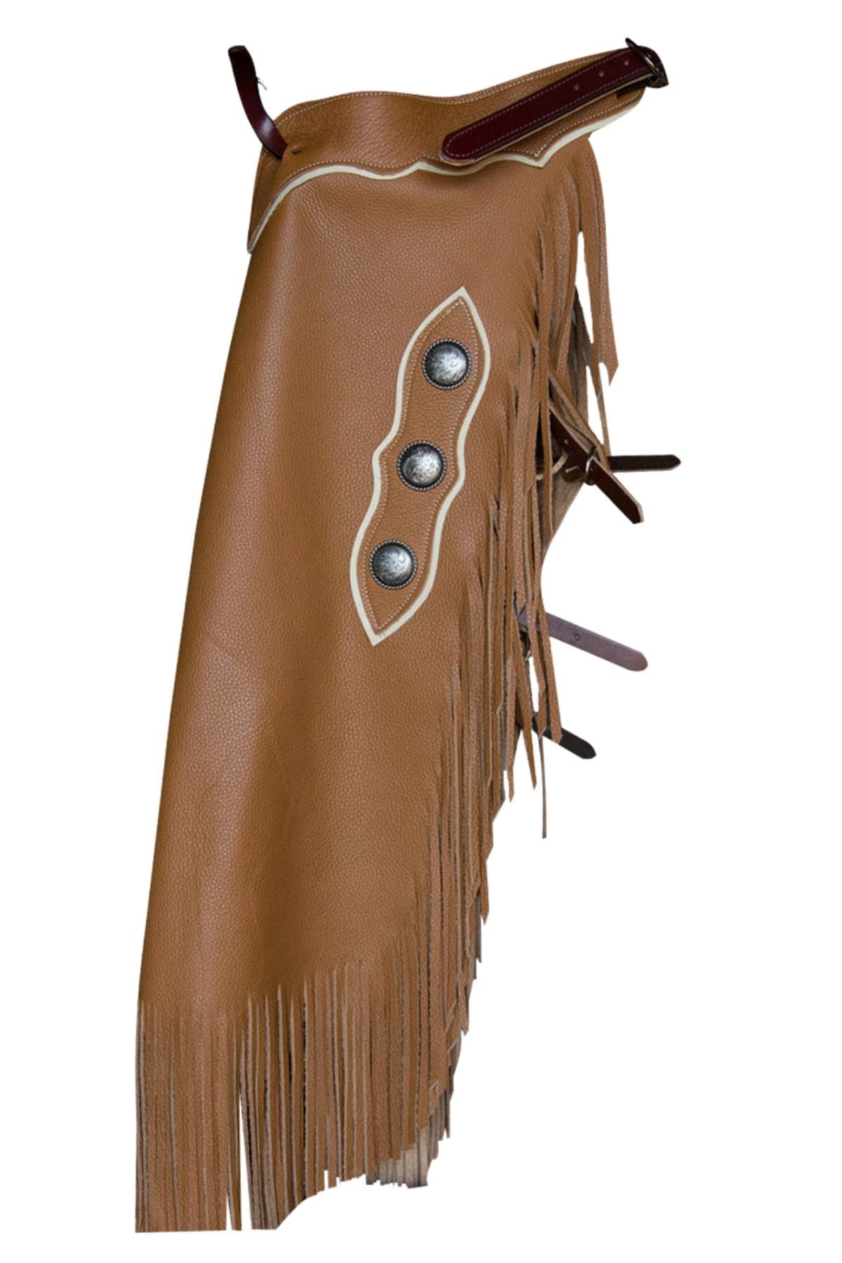Custom Western Chinks Cowhide Leather With Fringe