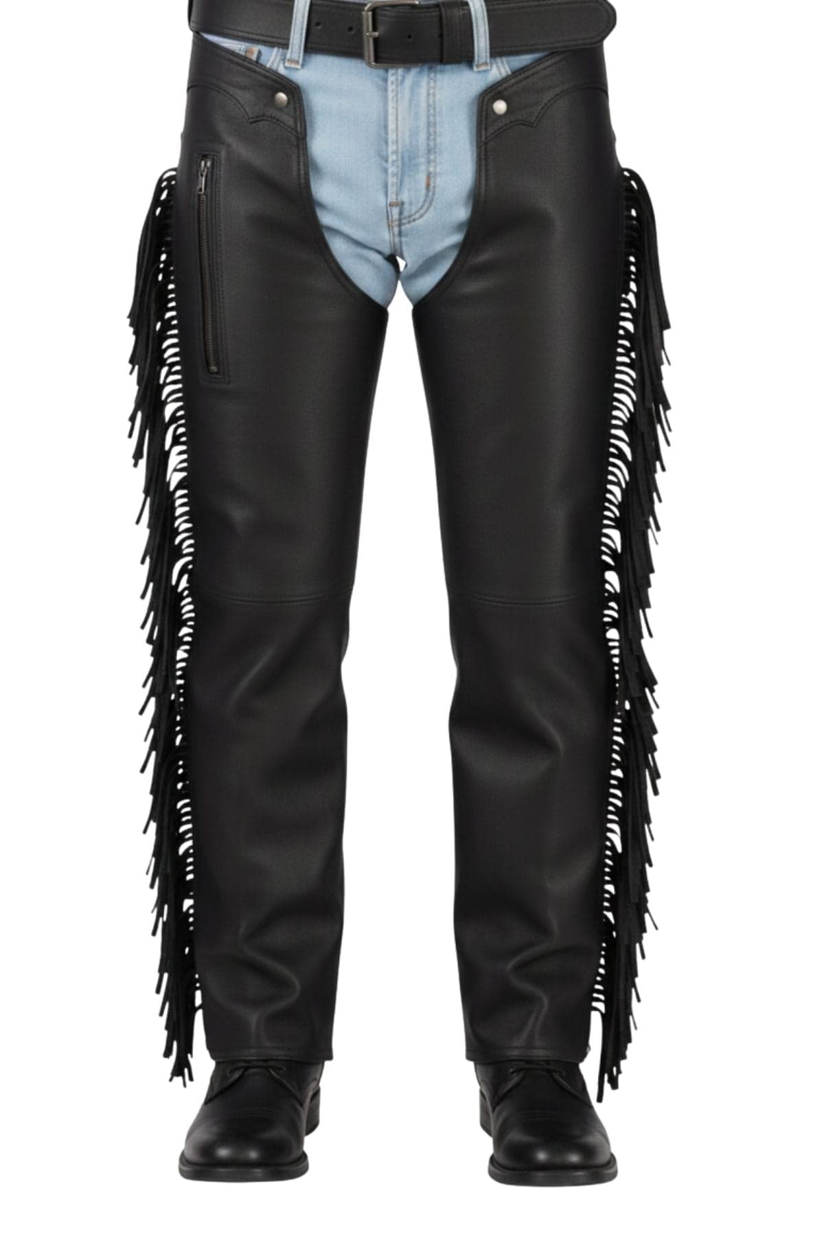 Deluxe Leather Motorcycle Chaps