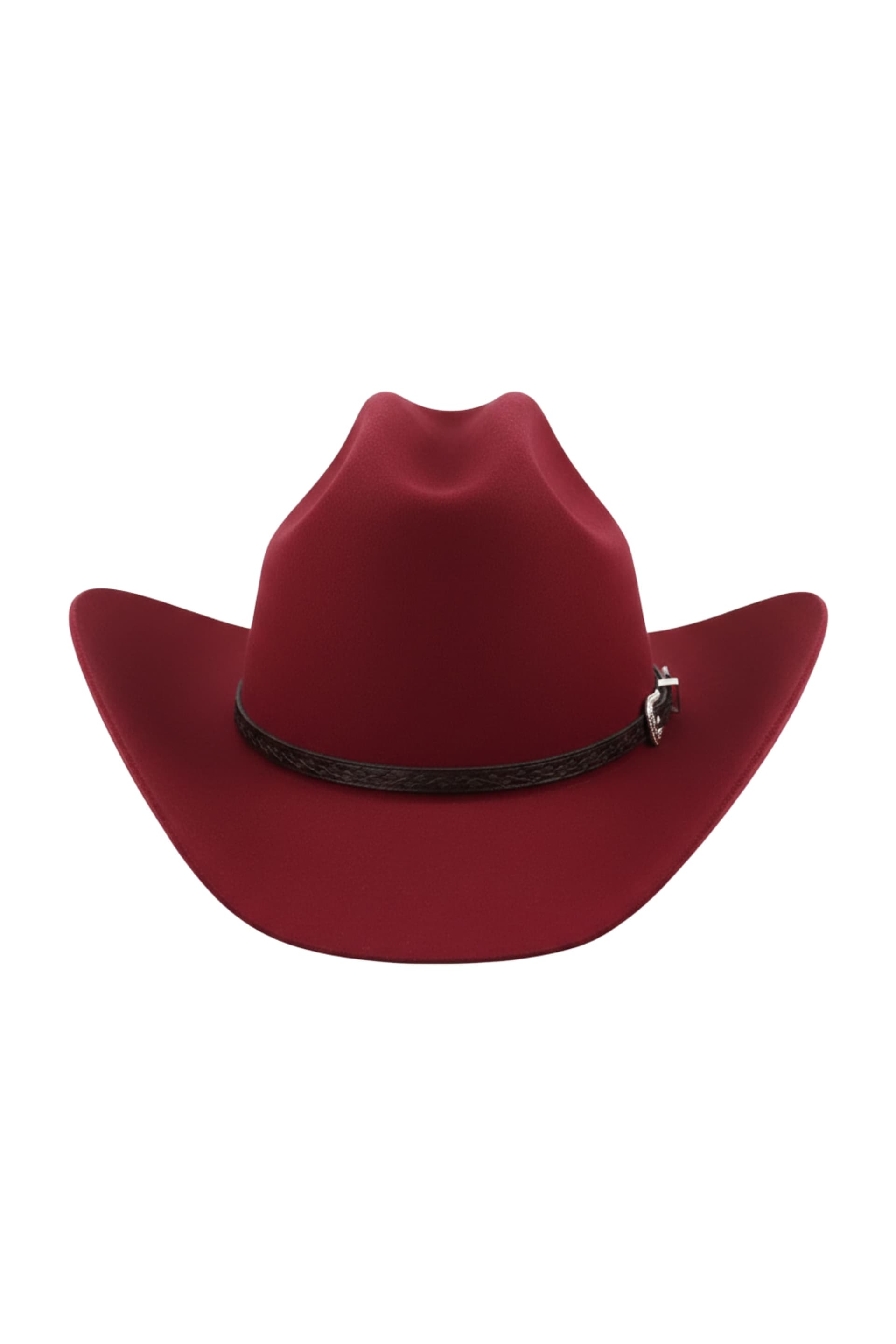 Elegant Burgundy Western Hat for Ranch Wear