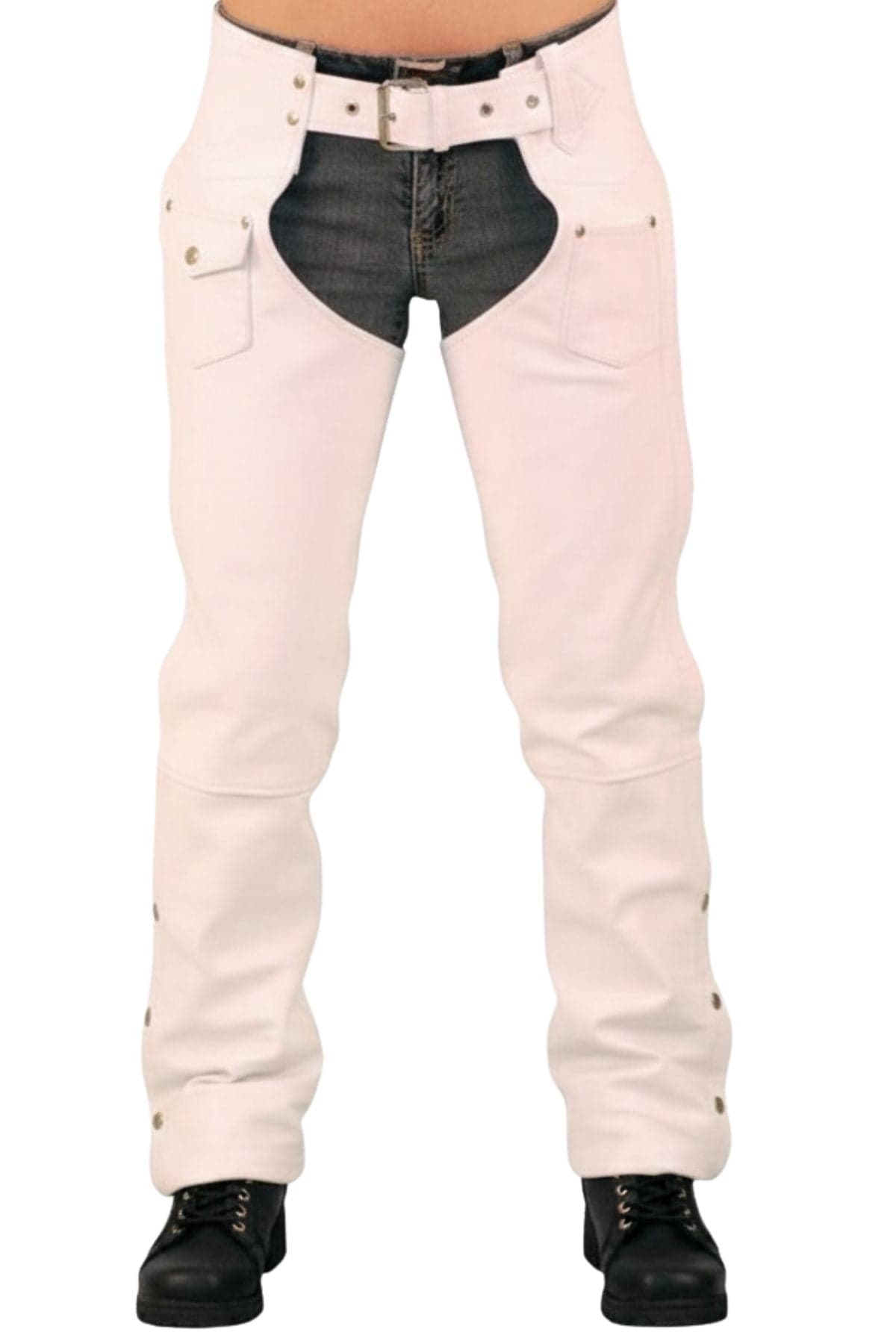 Elixir Womens Pink Leather Chaps