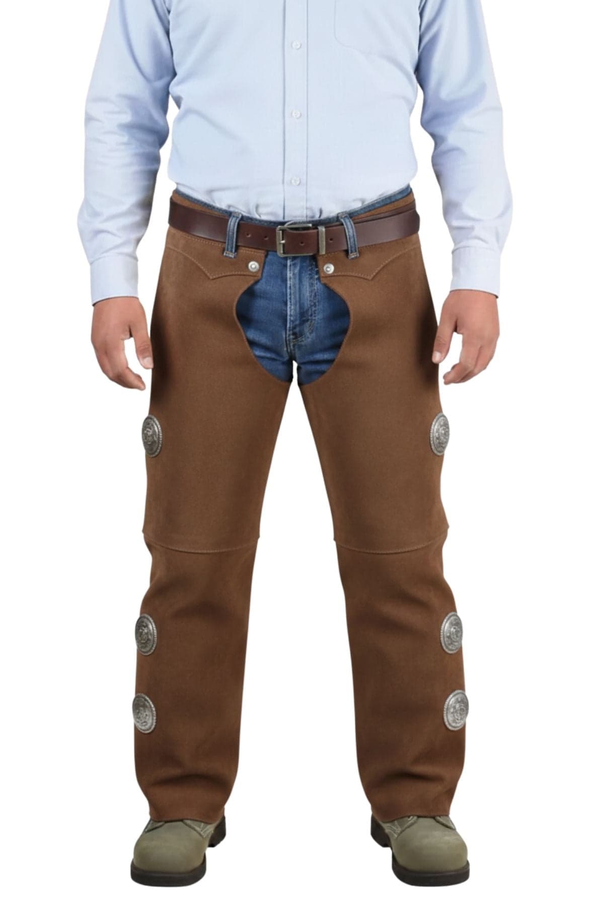Full Length Leather Welding Chaps for Welders Pro