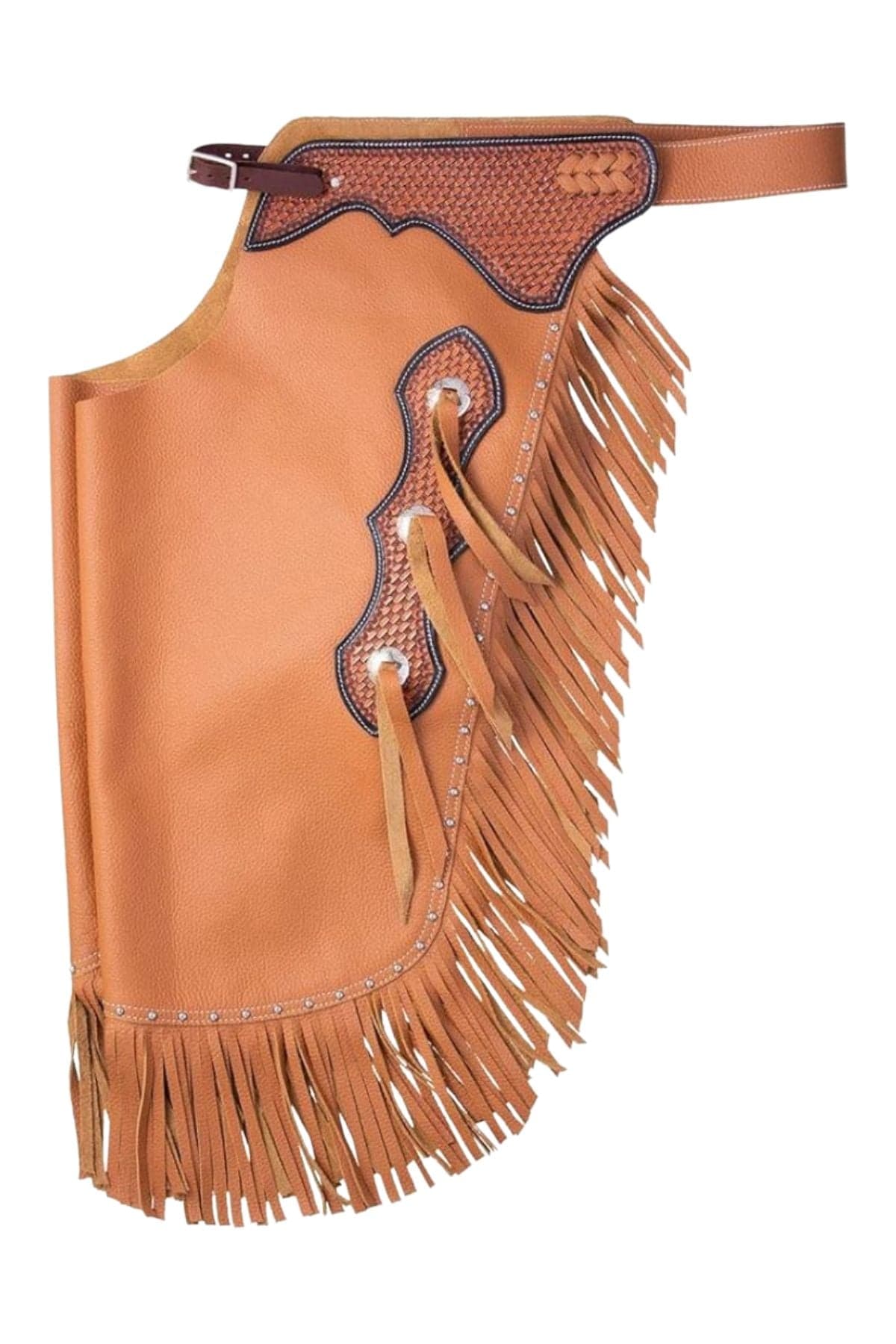 Handmade Western Cowhide Leather Chinks