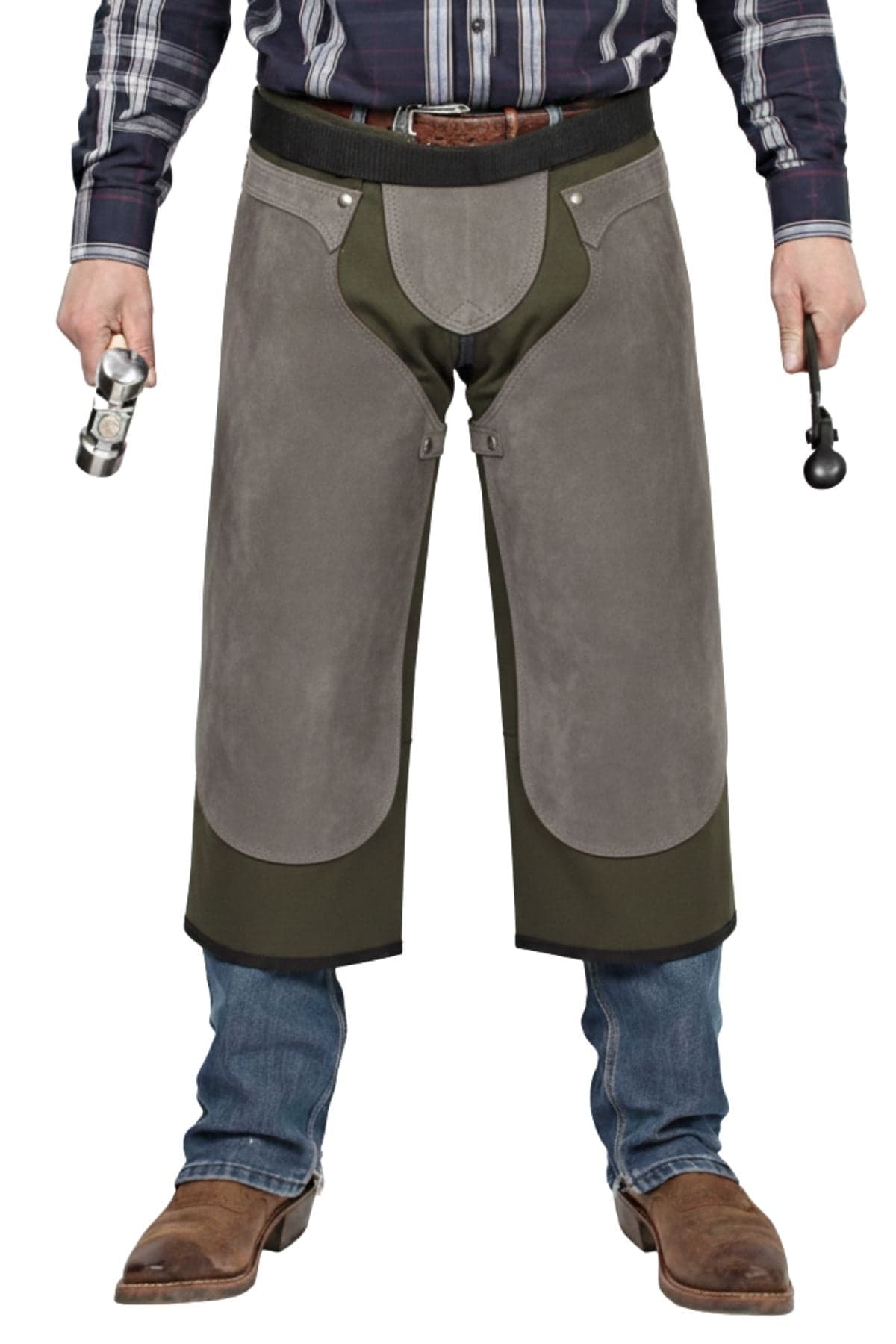 Leather Farrier Chaps for Hoof Work