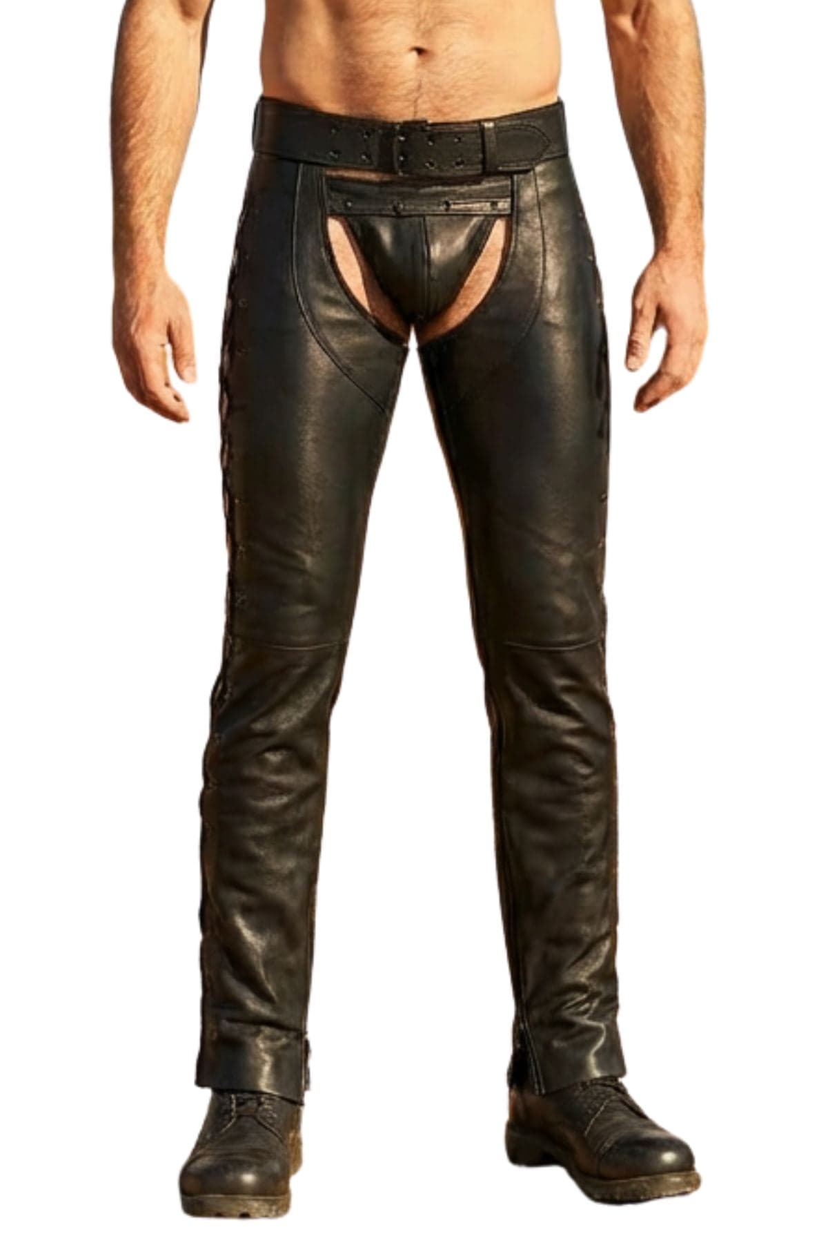 Lickerish Barrage Mens Leather Chaps