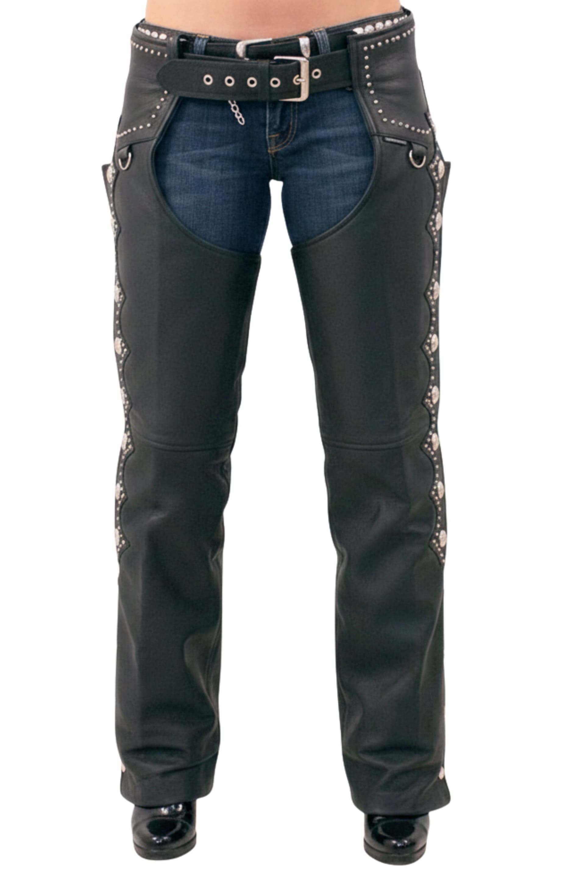 Premium Studded Black Chaps