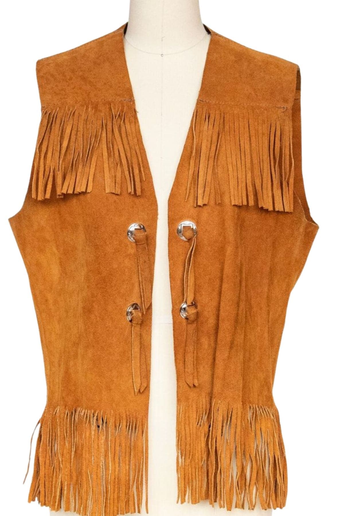 Vintage Rodeo Suede Fringe Leather Vest