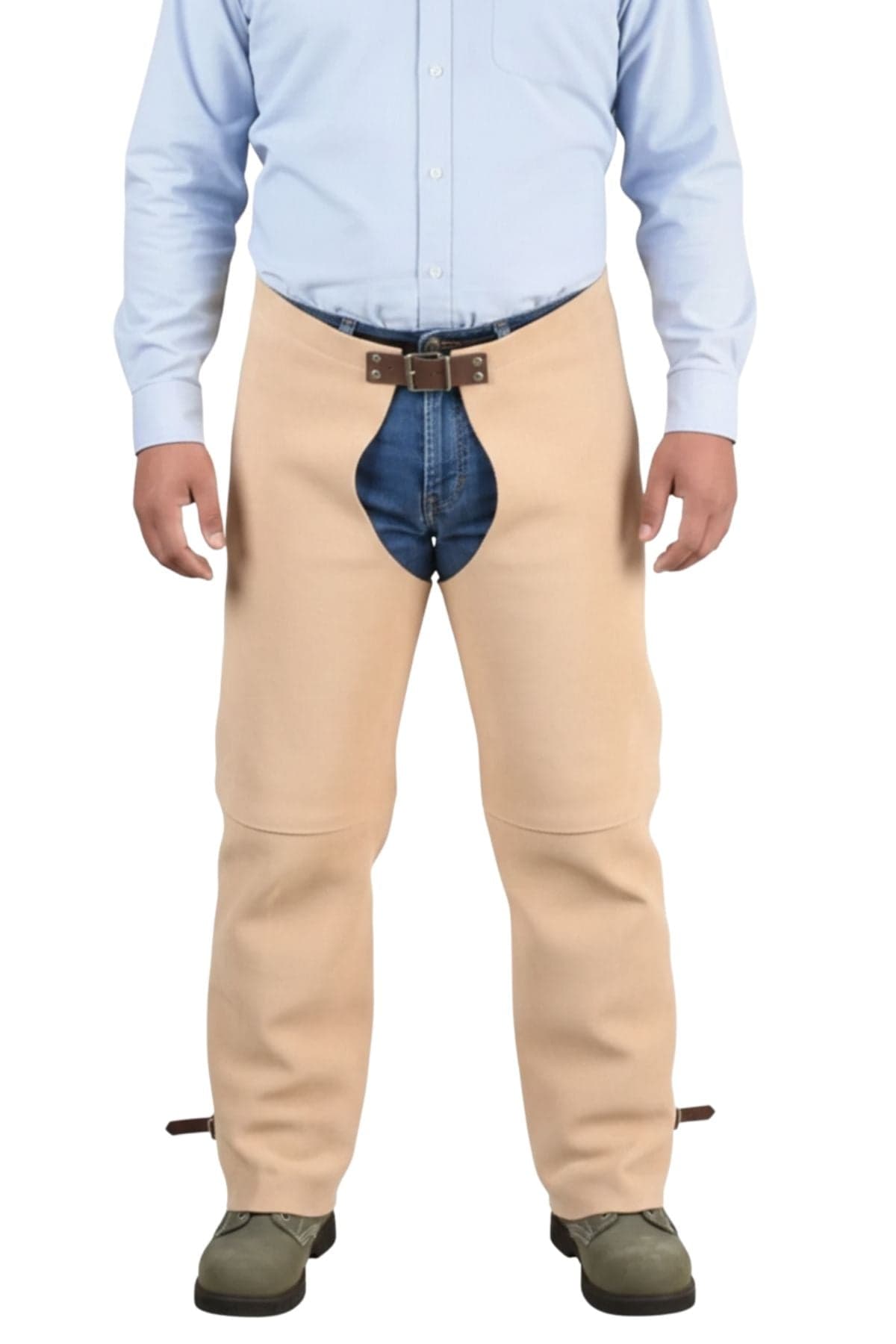 Welding Leather Chaps with Full Leg Coverage