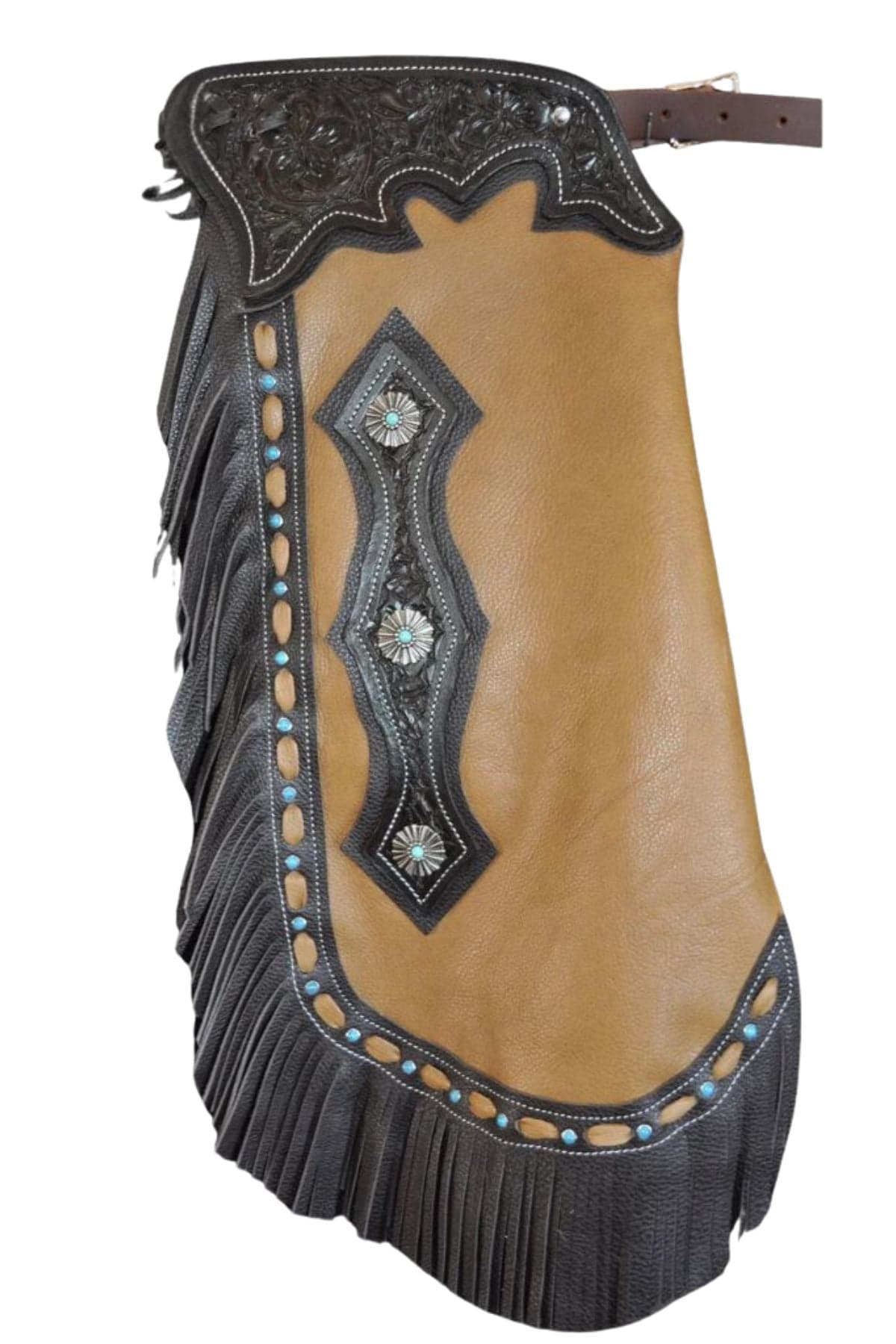 Western Chinks Chaps In Cowhide Leather