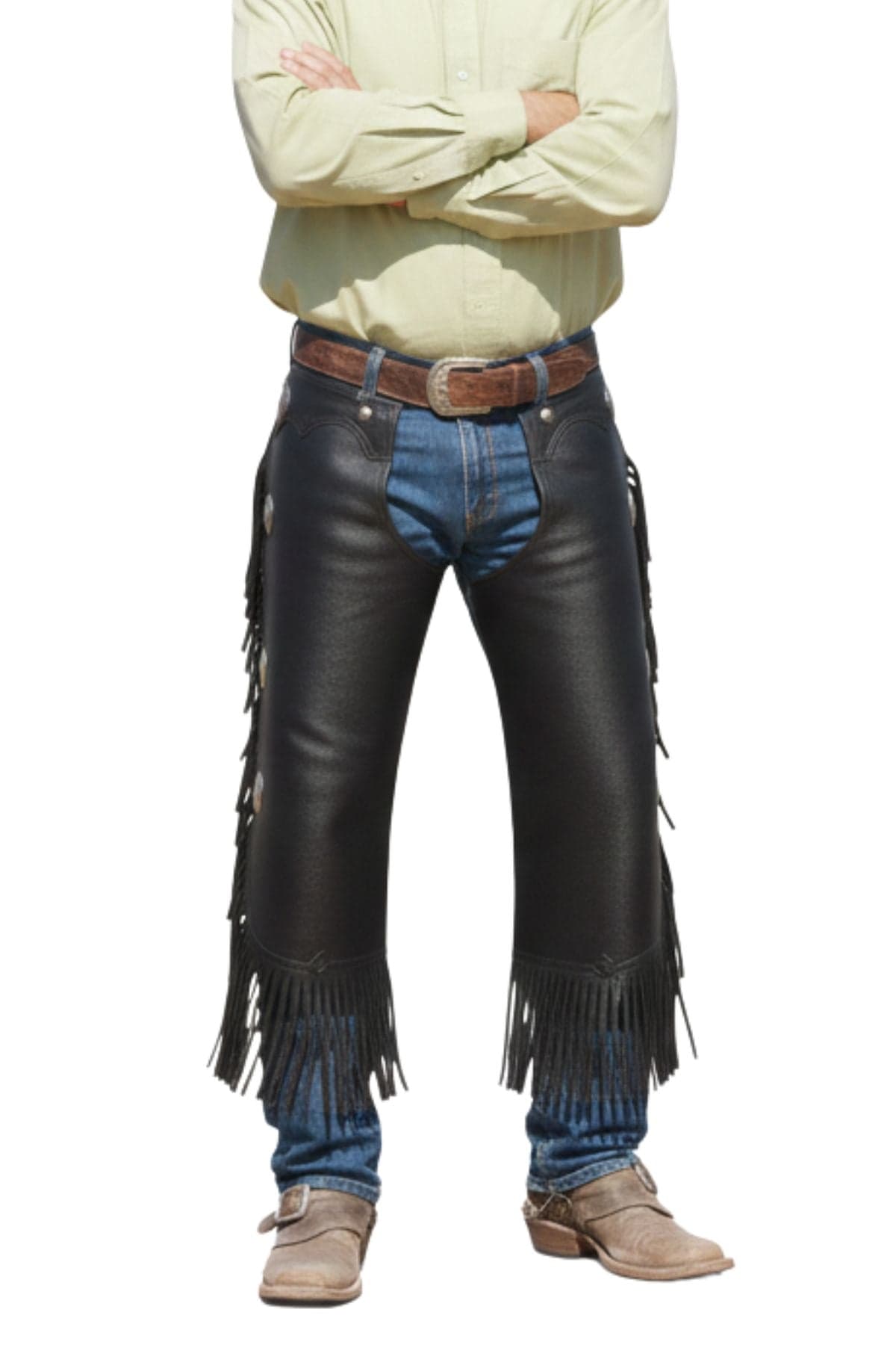 Western Style Ranch Utility Leather Work Chaps